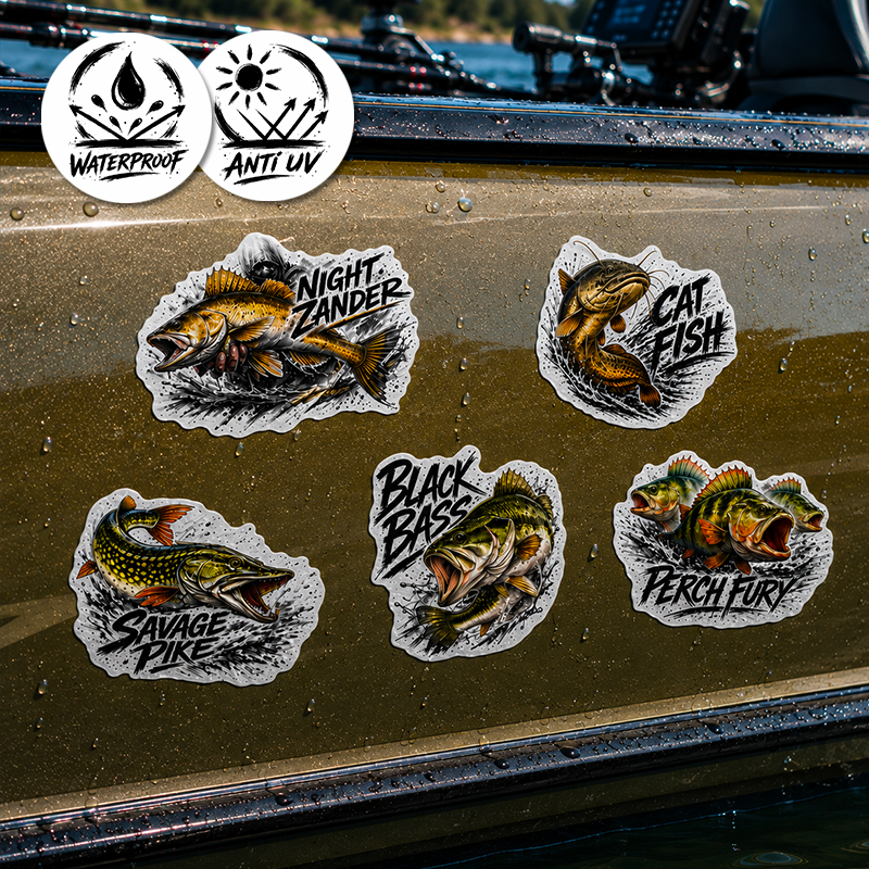 Pack de 5 Stickers Carnassiers – 8 cm