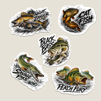Pack de 5 Stickers Carnassiers – 8 cm