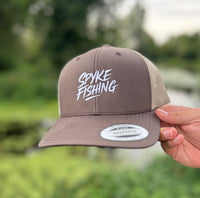 Casquette trucker marron et kaki Spyke Fishing