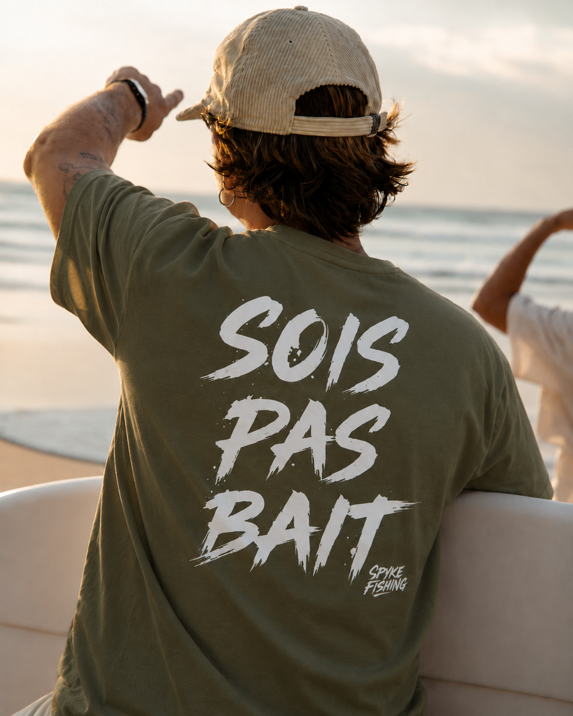 T-shirt unisexe premium "SOIS PAS BAIT" Army